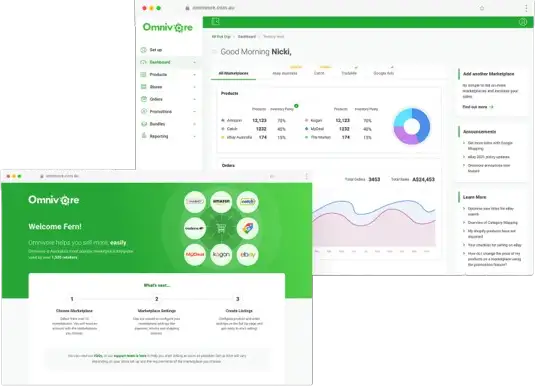 Omnivore marketplace dashboard